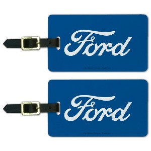 Ford Classic Script Logo Luggage ID Tags Set of 2 - 1 of 4