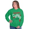 Festive Holiday Christmas Cheer Squad Women Crewneck Sweatshirt Brisco Brands - 3 of 4