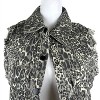 Women's Animal Print Distressed Vest - English Rose - 4 of 4