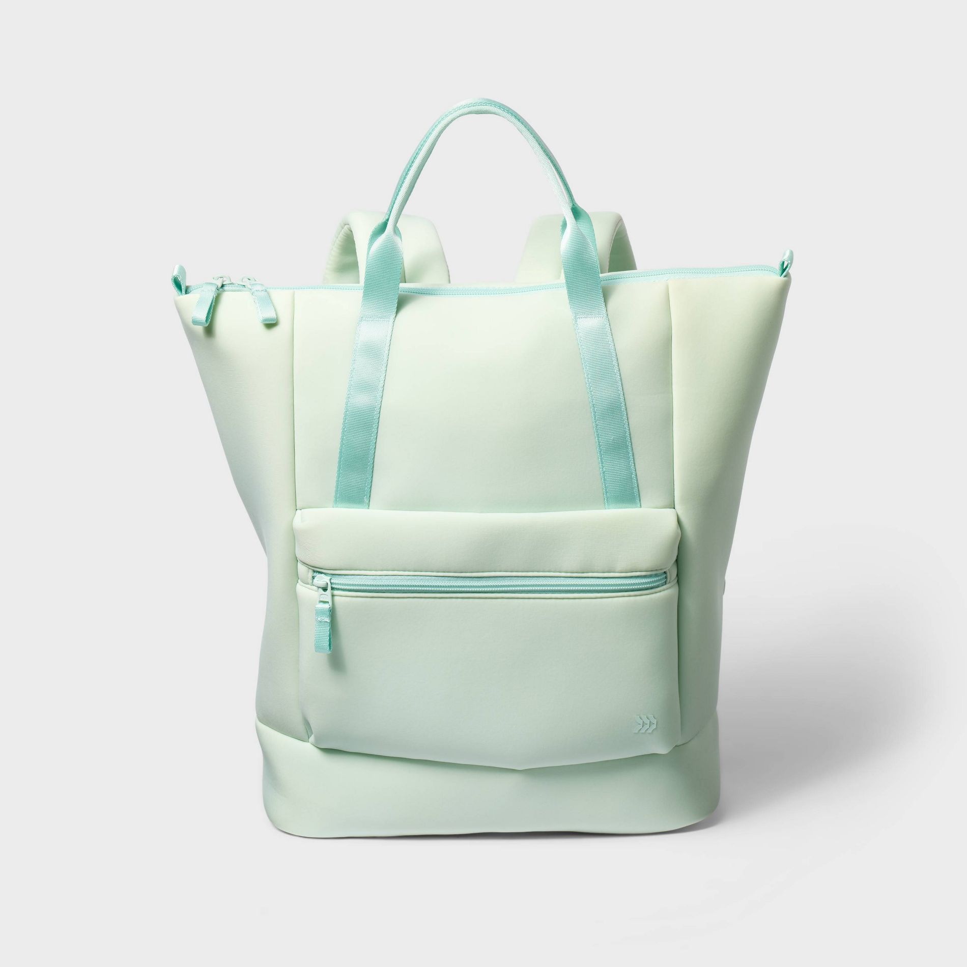Faux Neoprene Tote Backpack - All in Motion™ Green: Laptop Bag, Water-Resistant