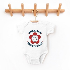 The Juniper Shop American Sweetheart Flower Baby Bodysuit - 1 of 2