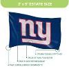 NFL New York Giants 3 x 5 Outdoor Durable House Flag with Grommets | Sport Team Flag & Banner | Indoor Wall Decor Flag - 3 of 4