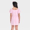 Girls' Puff Sleeve Fit & Flare A-Line Dress - art class™ - 2 of 3