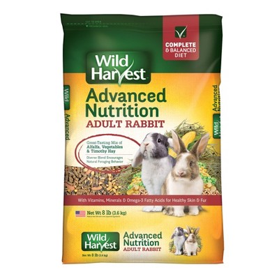 Wild Harvest Advanced Nutrition Vegetable And Alfalfa Hay Flavor Rabbit Dry Food 8lb Target