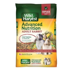 Wild Harvest Advanced Nutrition Vegetable and Alfalfa Hay Flavor Rabbit Dry Food - 8lb - 1 of 4