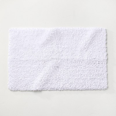 Solid Reversible Long Bath Rug White - Yorkshire Home : Target