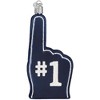 Old World Christmas Blown Glass Ornament for Christmas Tree, Seattle Seahawks Foam Finger - 3 of 4