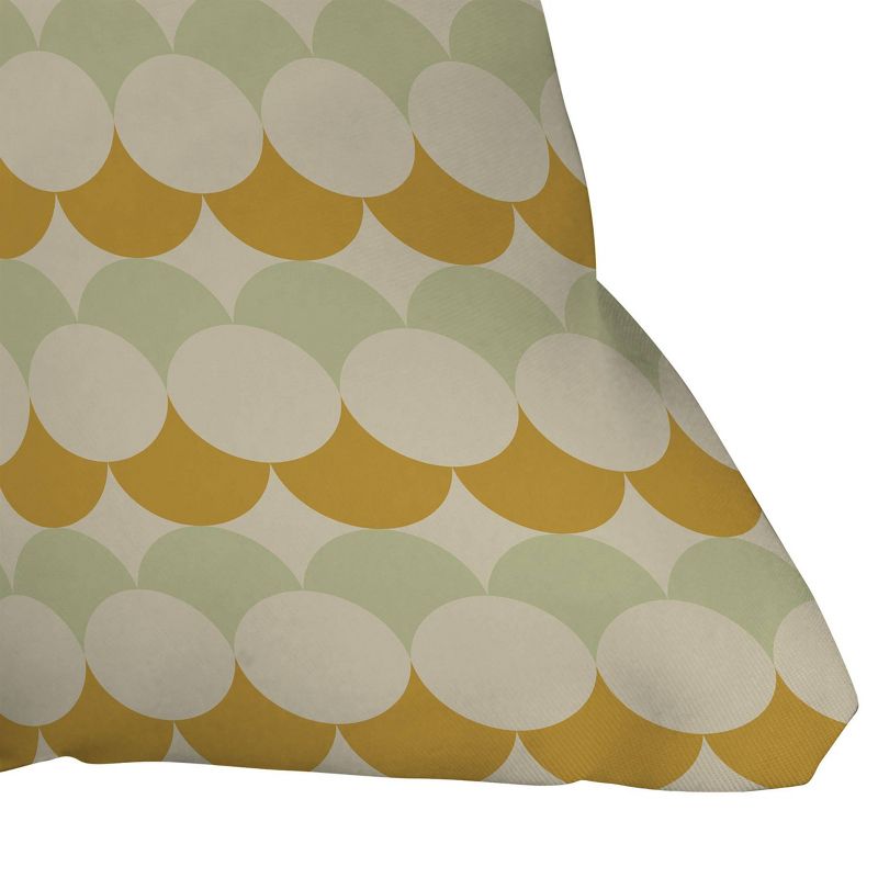 Colour Poems Retro Circular Pattern Outdoor Throw Pillow Cream - Deny Designs, 3 of 5