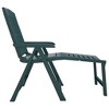 vidaXL Green Plastic Sun Lounger - Adjustable and Foldable, Weather-Resistant Outdoor Garden Patio Furniture with Lightweight Design - 4 of 4