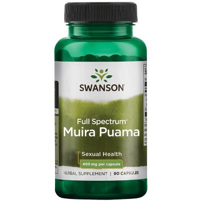 Swanson Herbal Supplements Full Spectrum Muira Puama 400 mg Capsule 90ct.