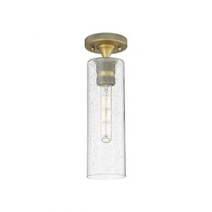 Crown Point - 1 Light Flush Mount In Industrial Style-15 Inches Tall and 3.88 Inches Wide - 1 of 1
