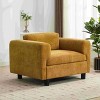 CAVINAS Woven Velvet Oversized Accent Chair with Mid-Height Backrest,Modern Upholstered Living Room Chairs,Reading Chairs for Living Room - 4 of 4