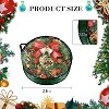 Waterproof Christmas Wreath Storage Bags 6-Pack – Clear PVC/PE Material, Sturdy Handles & Zippers, Durable Organizer for Holiday & Seasonal Decor - 3 of 4