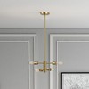 4-Light Vintage Gold Chandelier – Modern Pendant for Living Room, Dining or Kitchen - 3 of 4