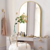 PexFix Arched Mirror for Entryway Bathroom Wall Decor Metal Frame Wall Mounted Mirror 2-Pieces - image 2 of 4