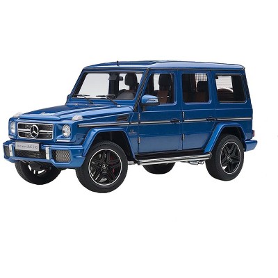 Mercedes AMG G 63 Designo Mauritius Blue "Amg 50th Anniversary Edition" 1/18 Model Car by Autoart