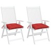 vidaXL Chair Cushions 2 pcs Red 15.7"x15.7"x2.8" Oxford Fabric - 4 of 4