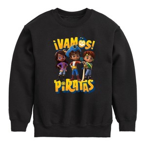 Boys' - Santiago of The Seas - Vamos Piratas Graphic Long Sleeve Fleece Sweatshirt - 1 of 4