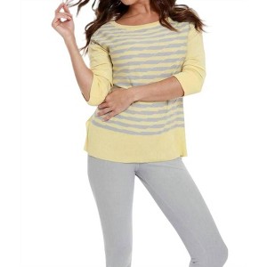 Women's Double Striped Sweater - ANGEL - 1 of 3