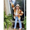 Girls Sweater Cardigan Open Front Longline Sweater Cable Knit Sweater Long Sleeve Color Block Sweater,Ground - L - 2 of 4