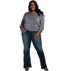 Poetic Justice Women's V Self Straps Off Shoulder Long Sleeve Top - 3 of 4