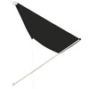 vidaXL Door Canopy Black and Transparent 39.4 in.x31.5 in. Polycarbonate - 3 of 4