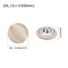 Unique Bargains Blouses Sweater Round Aluminum Cotton Fabric Cloth Covered Buttons 10 Pcs - 2 of 4