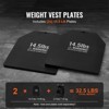 VEVOR Weight Vest Plates, 14.5 LB Pairs, Premium Steel Weighted plates, Contoured Ergonomic Fit – WODs, Additional Weight for Weight Vests - 3 of 4