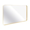 GlasFlength Decorative Wall Mirrors Rectangular Wall Mirror, Vanity Mirrors, Wall Decoration For Bathroom, Living Room, Gold, 36"*24"*1.2" - 2 of 4