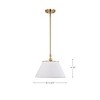Nuvo Lighting Dover 1 - Light Pendant in  White/Vintage Brass - 2 of 4