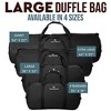Bear & Bark Extra Large Duffle Bag - Black 46"x20" - 236.8L - Canvas Military and Army Cargo Style Duffel Tote for Men and Women - 4 of 4