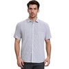 INSPIRE CHIC Men's Classic Short Sleeved Button Down Plaid Shirts - 2 of 4