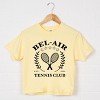 Simply Sage Market Bel Air Tennis Club Boxy Crop Top - L - Butter - 2 of 4