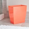 iDesign 64780 Spa Rectangular Trash, Waste Basket Garbage Can for Bathroom, Bedroom, Home Office, Dorm, College, 2.5 Gallon, Tango - 2 of 3