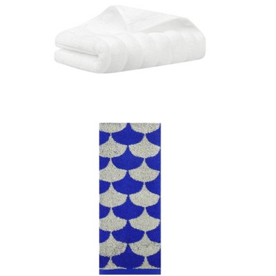 REGALWOVEN Cotton Hand Towels for Bathroom Hand Face Gym Spa 14" x 30"/13" x 29" 2 Pcs