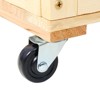 AZL1 Life Concept Planter 3 Tiers Raised with Trellis Wheels Back Storage Solid Wood Drain Holes for Outdoor Patio, Brown, 34.3"*29.9"*5.5" - 4 of 4