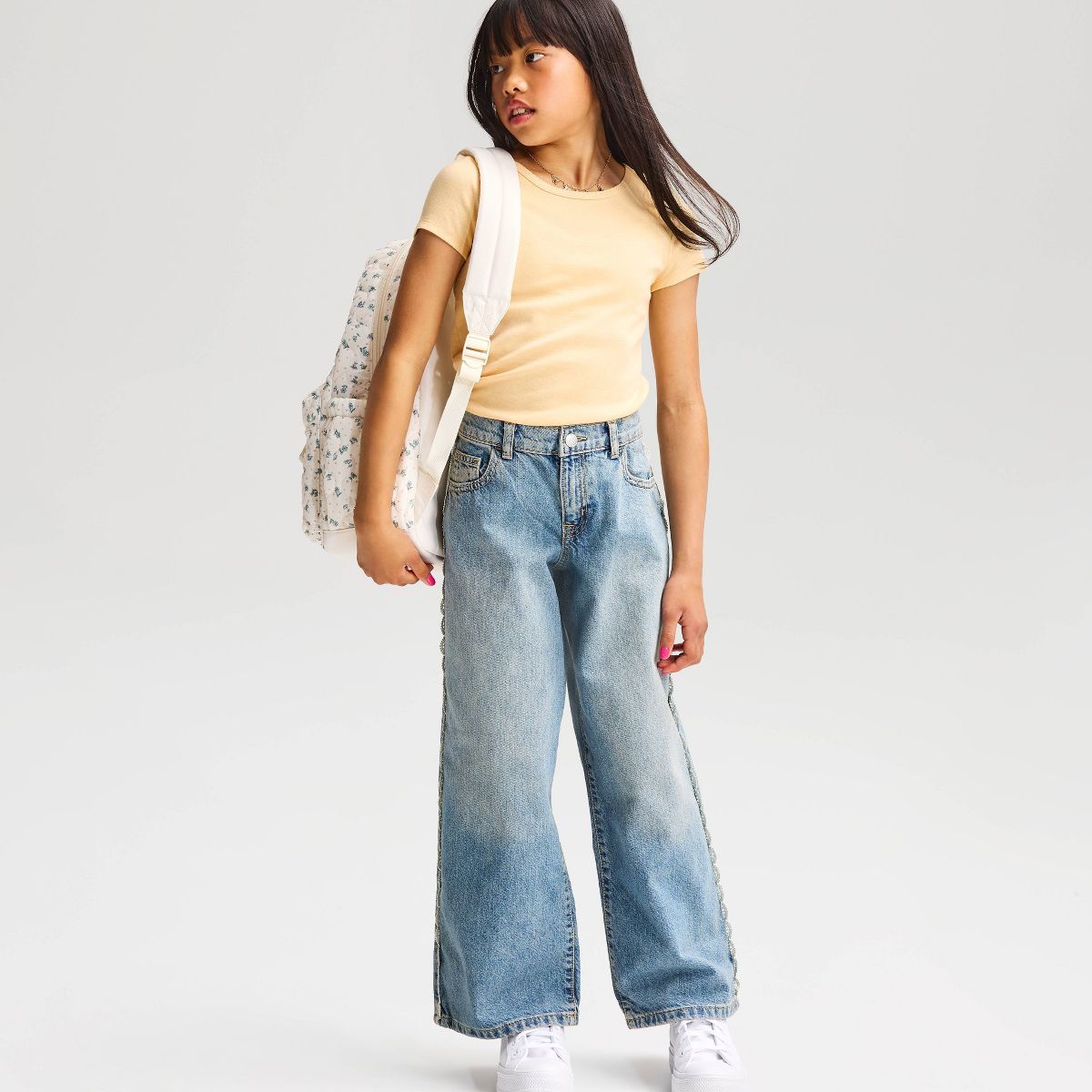 Girls' Short Sleeve Fitted T-Shirt - Cat & Jack™ - thumbnail 7