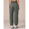 INSPIRE CHIC Women's Y2K Streetwear High Waisted Pockets Casual Long Cargo Pants - 4 of 4