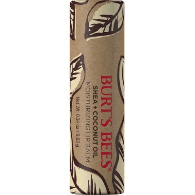 Burt&#39;s Bees Shea + Coconut Oil Paper Tube Lip Balm - 0.34oz