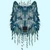 Boy's Design By Humans Geometric Wolf By jun087 T-Shirt - 2 of 3