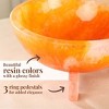 Folkulture Resin Fruit Bowl for Kitchen Counter, 9" Orange Burst and Pink Resin Decorative Bowl, Centerpiece Table Decorations - 4 of 4