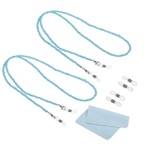 Unique Bargains Adjustable Eyeglass Straps for Reading Blue Light Glasses 2 Pcs - 1 of 4