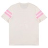 Ladies Care Bears Classic Shirt - Cheer Friend Funshine Good Luck Care Bears Varsity Stripe Sleeve Athletic Tee (Ivory, Large) - 2 of 4