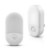 YANSUN 2-Pack Plug-In White Dimmable Night Lights with Dusk-to-Dawn Sensor, 3000K Warm White, Modern Integrated LED Night Light - 2 of 4