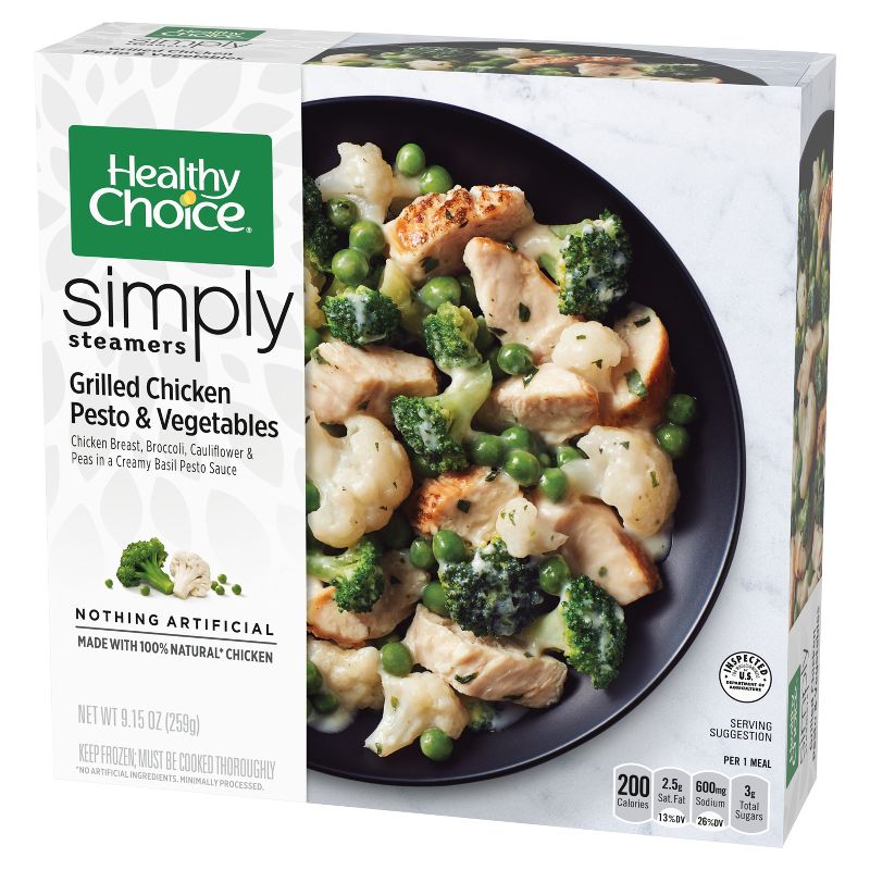 Healthy Choice Simply Steamers Frozen Grilled Chicken Pesto and Vegetables - 9.15oz, 4 of 5