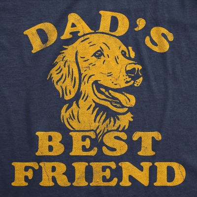 Мужские футболки Crazy Dog T-Shirts, Inc. Mens Funny T Shirts Dads Best Friend Sarcastic Dog Graphic Novelty Fathers Day Tee for Men - Crazy Dog Men's T Shirt For Dog Lovers Navy L — фото 2