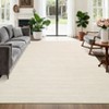 Modern Solid Color Rug Washable Rug with Non Slip TPR Backing, Minimalist Plain Carpet - 4 of 4