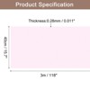 Unique Bargains Wallpaper, Peel and Stick Wallpaper Contact Paper Solid Color Vinyl Self-Adhesive Wall Paper Decorative Pale Pink 118" x 15.7" - 2 of 4