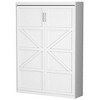 Full Size Murphy Wall Bed, White, Space-Saving Furniture Bed Frame for Bed Room,Guest Room,Home Office - 2 of 4