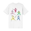 Power Rangers Action Pose Adult White Crew Neck Short Sleeve T-shirt - 2 of 4